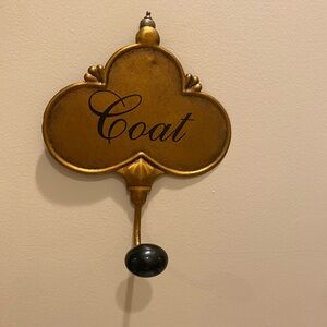Vintage Rare Metal Coat Hook